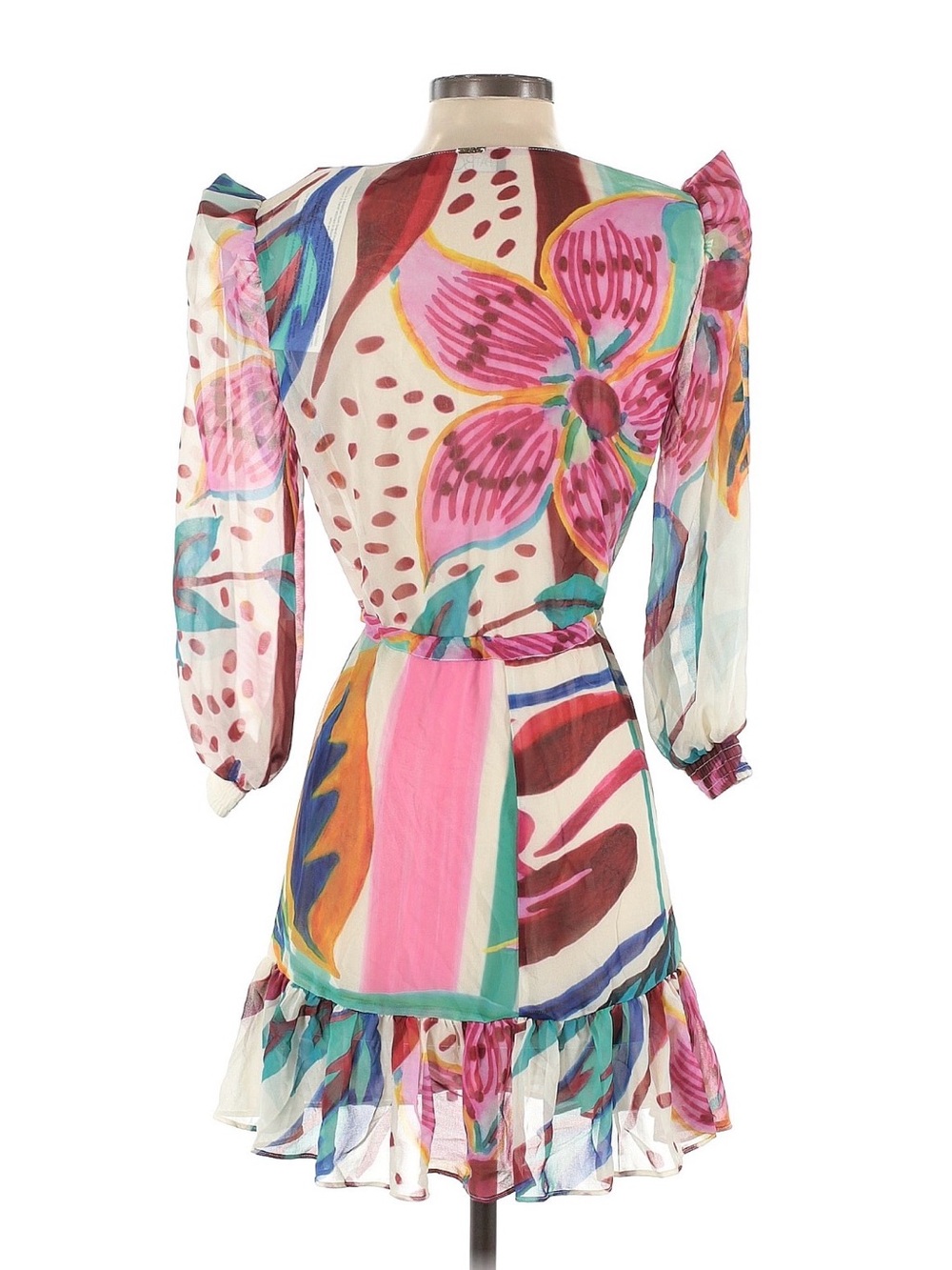 PatBo coverup dress size Xs, NWT, floral sheer - Picture 5 of 5